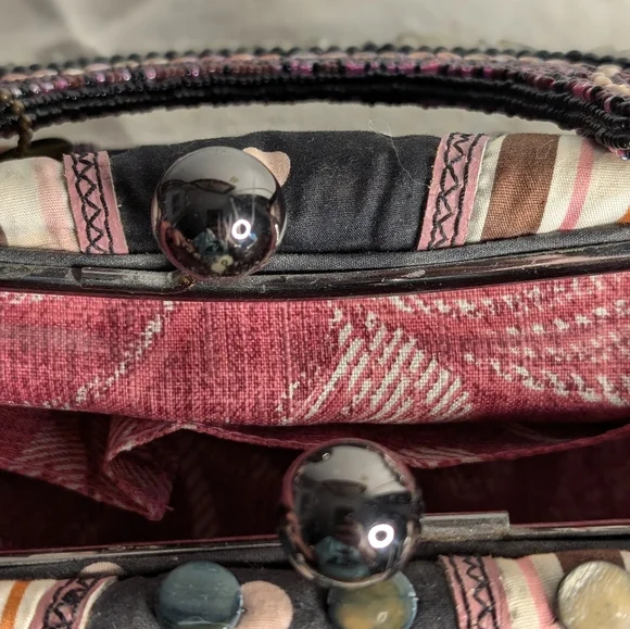 Mary Frances hand bag beads fabric - Picture 13 of 17